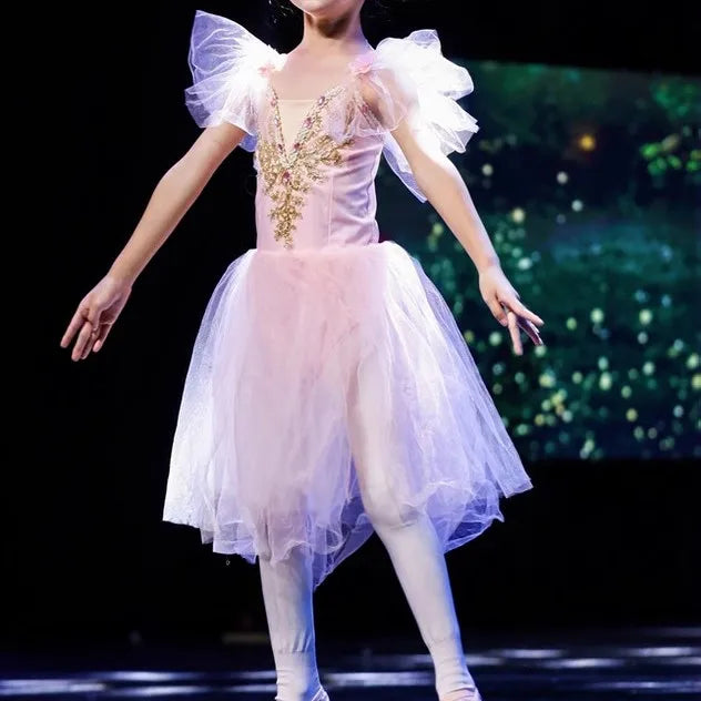 Vestido de Ballet Tutú para Niñas, Traje de Bailarina Infantil