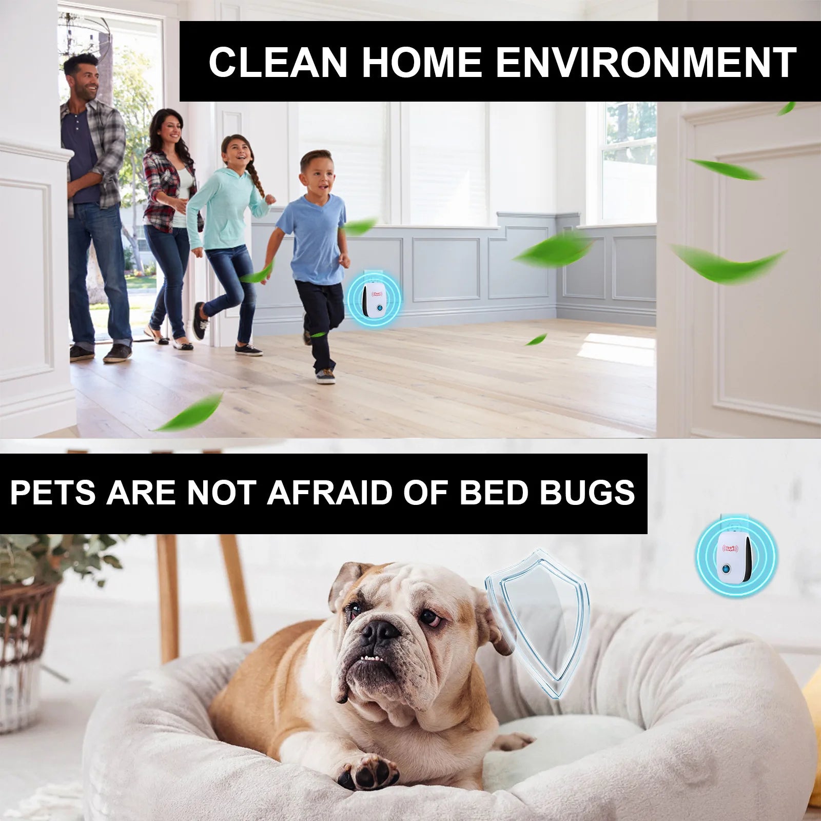Repelente ultrasónico de plagas enchufable, control electrónico de insectos, repelente de mosquitos para el hogar, repelente de ratones, hormigas, arañas, cucarachas