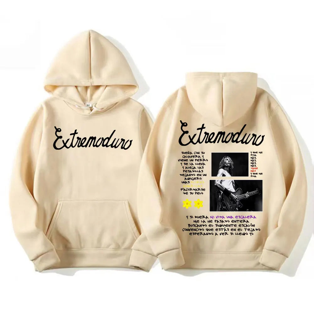 Buzo con Capucha Estampado Rock Punk - Estilo Urbano Oversized