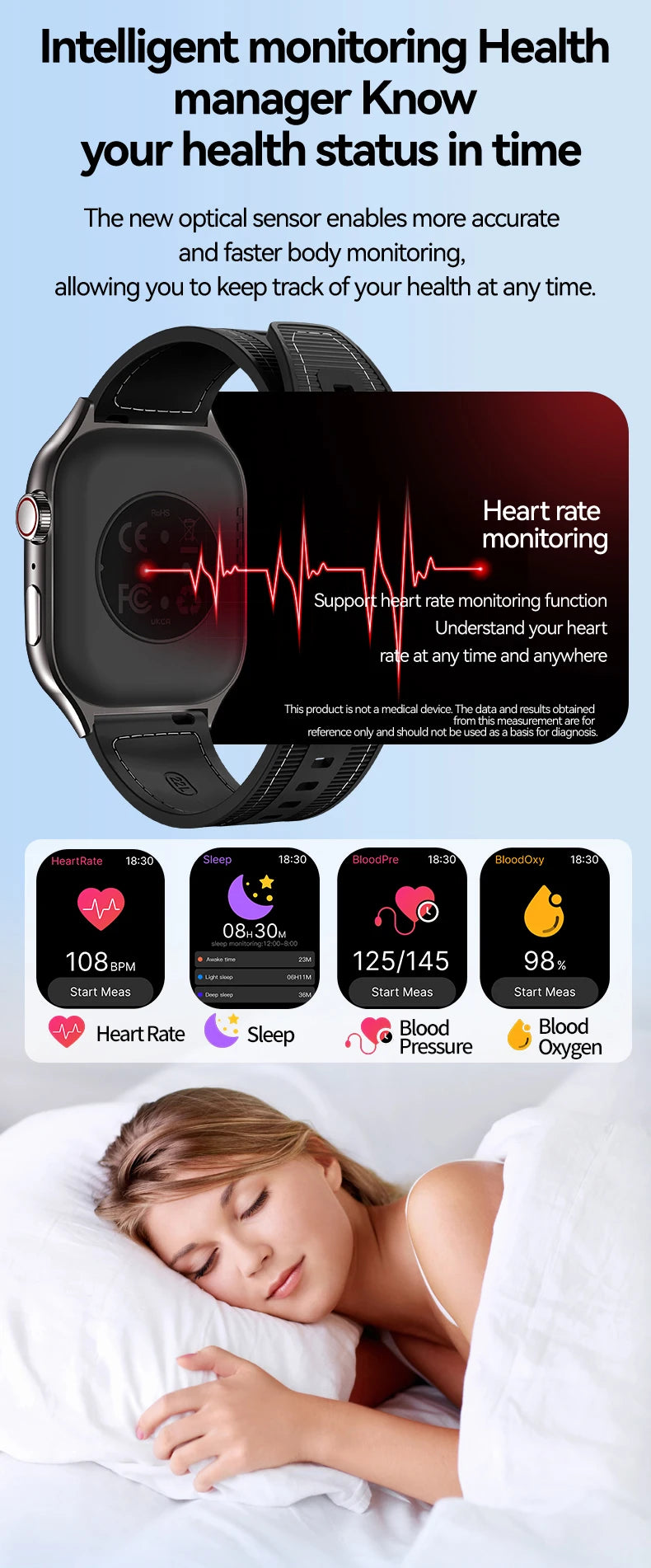 Reloj inteligente LAXASFIT con pantalla curva de 2,01 pulgadas para hombre, Bluetooth 5,3, llamada HD, múltiples modos deportivos, reloj de regalo para mujer