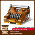 Bloques de Construcción de Muebles Retro 57033, Modelo MOC para Armar, Decoración de Escritorio, Regalo Coleccionable para Adultos, Cumpleaños, Días Festivos