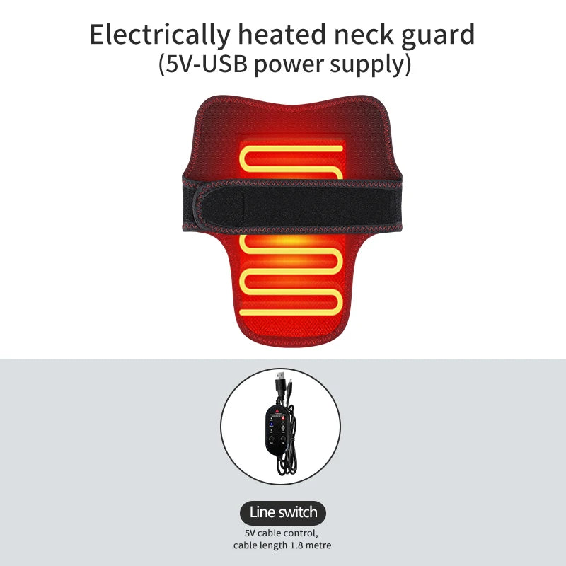 Masajeador Eléctrico Cervical con Calor, 3 Niveles de Masaje, Temporizador, Alivia el Dolor y la Rigidez Cervical, Calor para las Articulaciones, Estimula el Flujo Sanguíneo