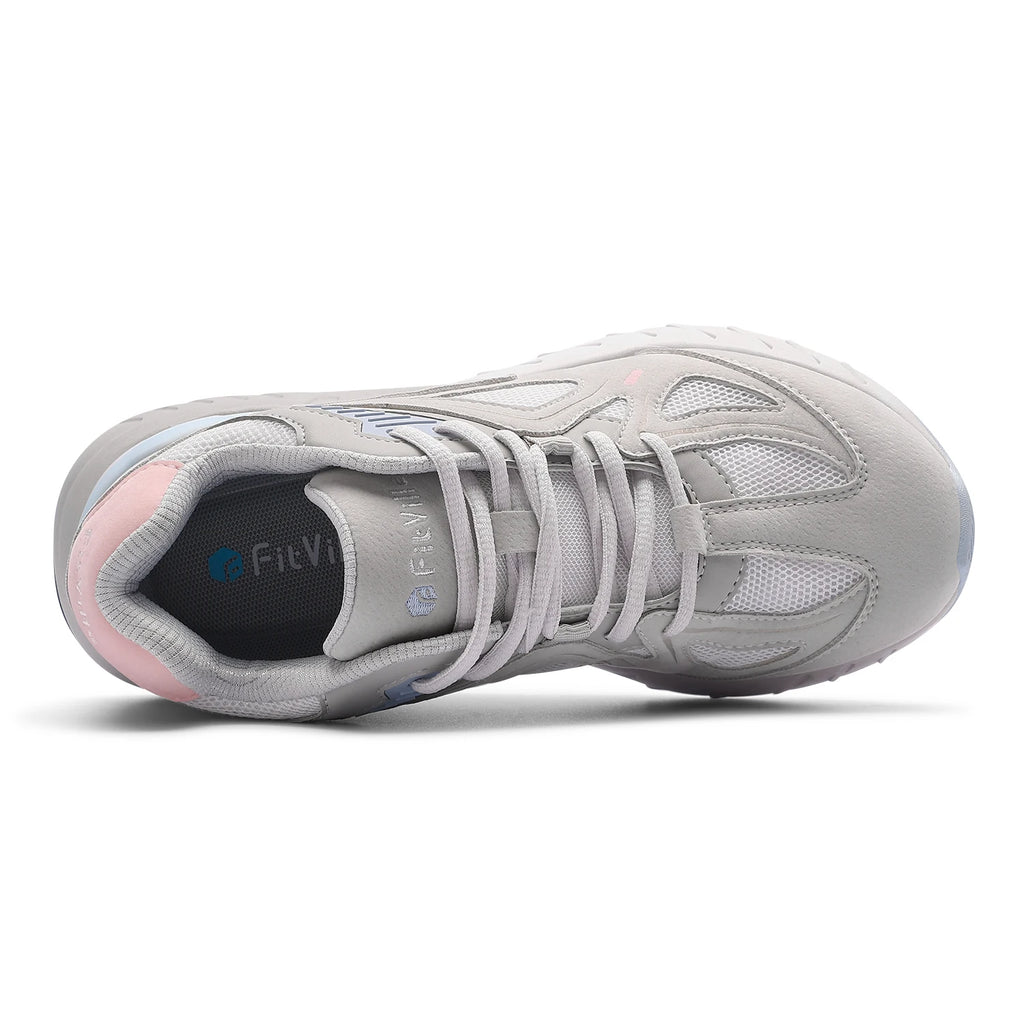 Zapatillas Anchas para Mujer - Soporte para Pie Plano y Fascitis