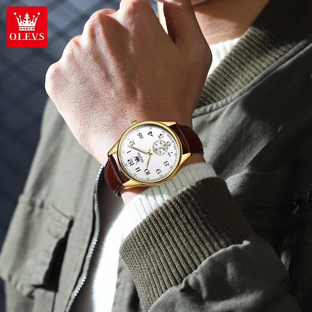 Reloj de Cuarzo OLEVS 3622 para Hombre, Resistente al Agua, Luminoso