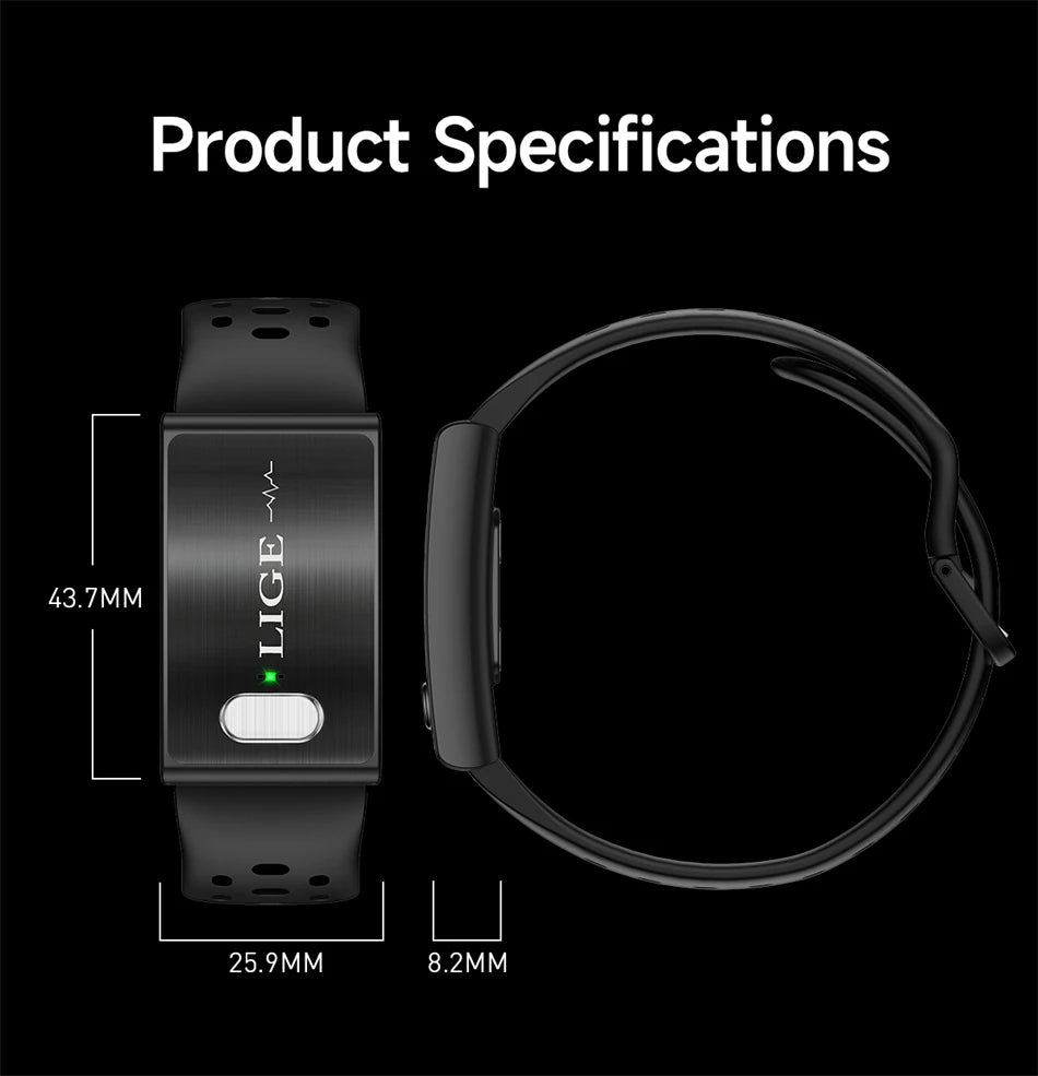 Reloj Inteligente LIGE Sin Pantalla con ECG y HRV