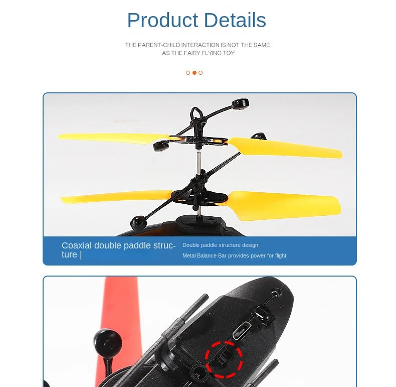 Mini Dron RC con Luces LED Control Remoto y por Gestos