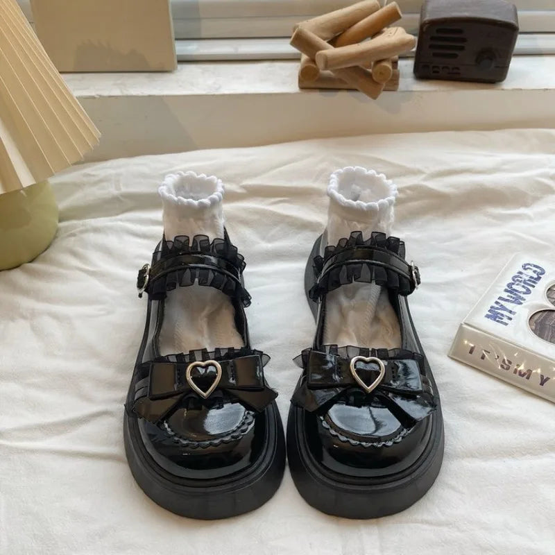 Zapatos Mary Jane con Plataforma y Hebilla para Mujer