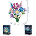Bloques de Construcción de Ramo de Flores 11038, Modelo Creativo de Rosa y Jacinto para Armar, Decoración para el Hogar, Regalo de San Valentín para Mujeres Adultas, 730 Piezas