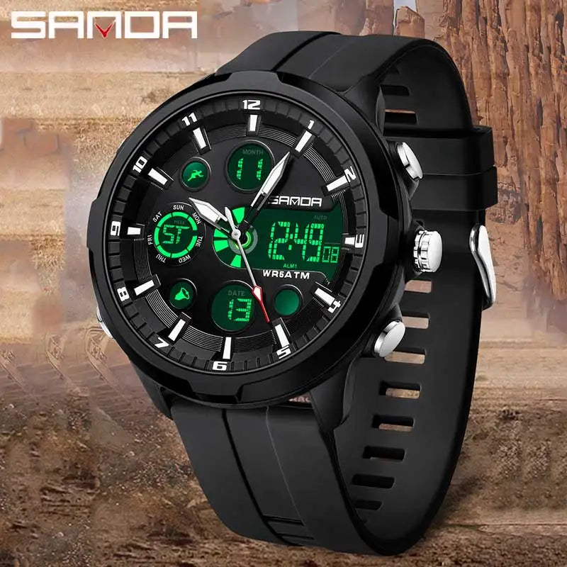 Reloj Militar Digital SANDA G Doble Pantalla para Hombre