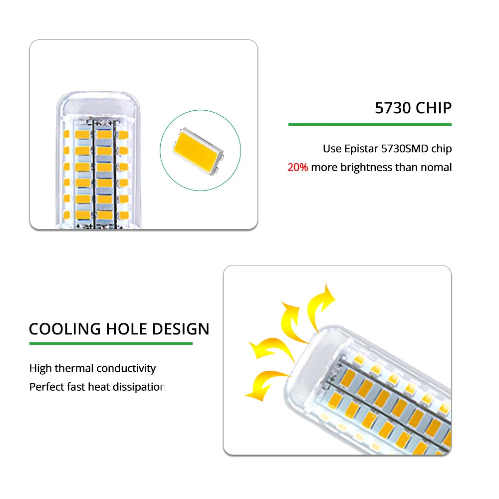 Bombilla LED de Maíz E27/E14 para el Hogar