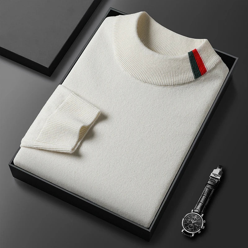 Suéter Jacquard de Cuello Redondo para Hombre