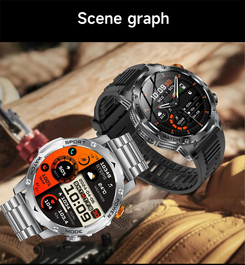 Reloj Inteligente LIGE con Linterna y Batería 1000mAh