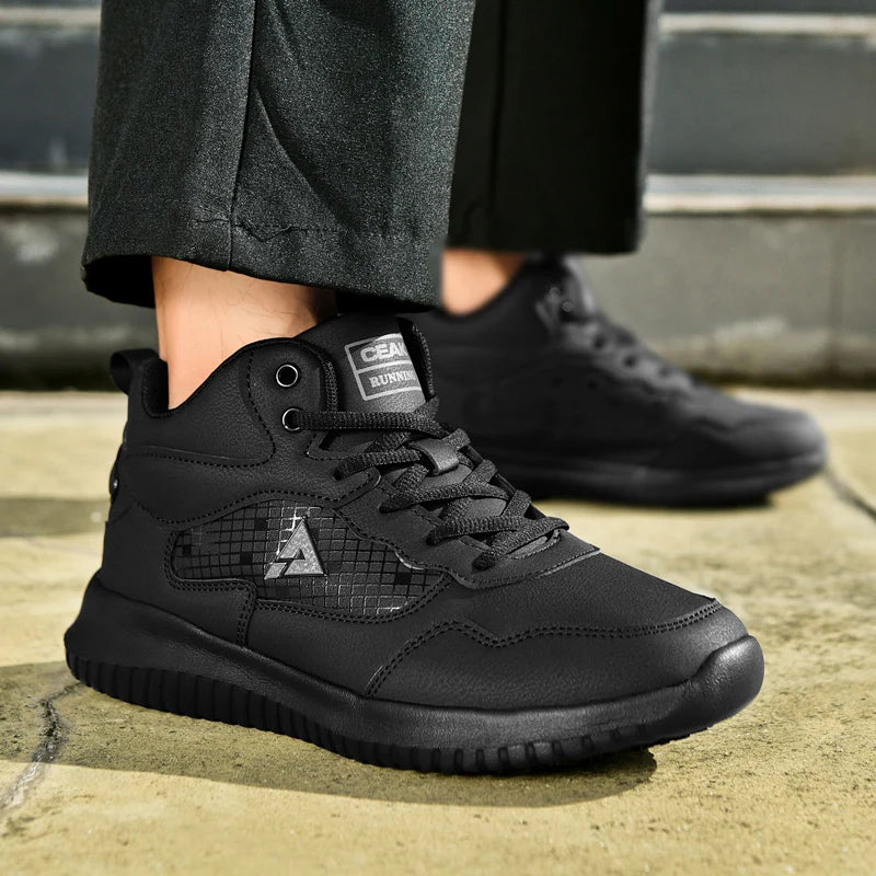 Zapatos de Chef para las cuatro estaciones, suela suave, antideslizantes, impermeables, a prueba de aceite, zapatos de trabajo de cocina, zapatillas ligeras informales de moda de talla grande para hombre