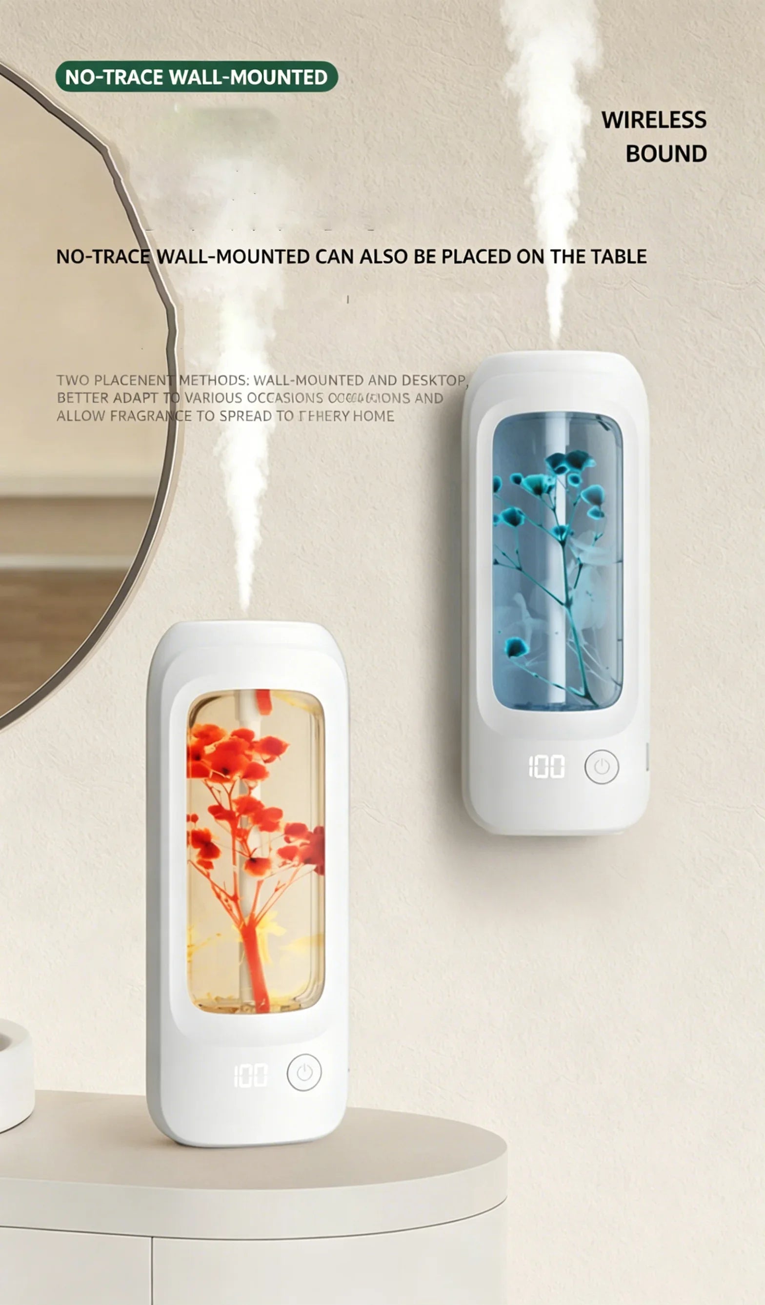 Difusor de Aroma Automático con 6 Modos para Hogar, Hotel y Baño