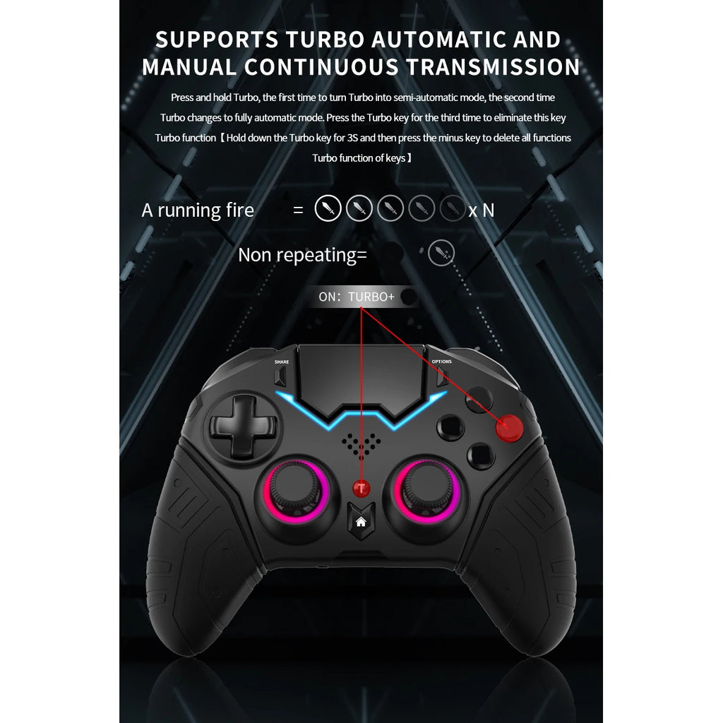 Controlador inalámbrico para PS4, PS3, PS, Playstation 4, 3, teléfono móvil, PC, Android, TV, Control, Bluetooth, Gamepad, Joystick para juegos