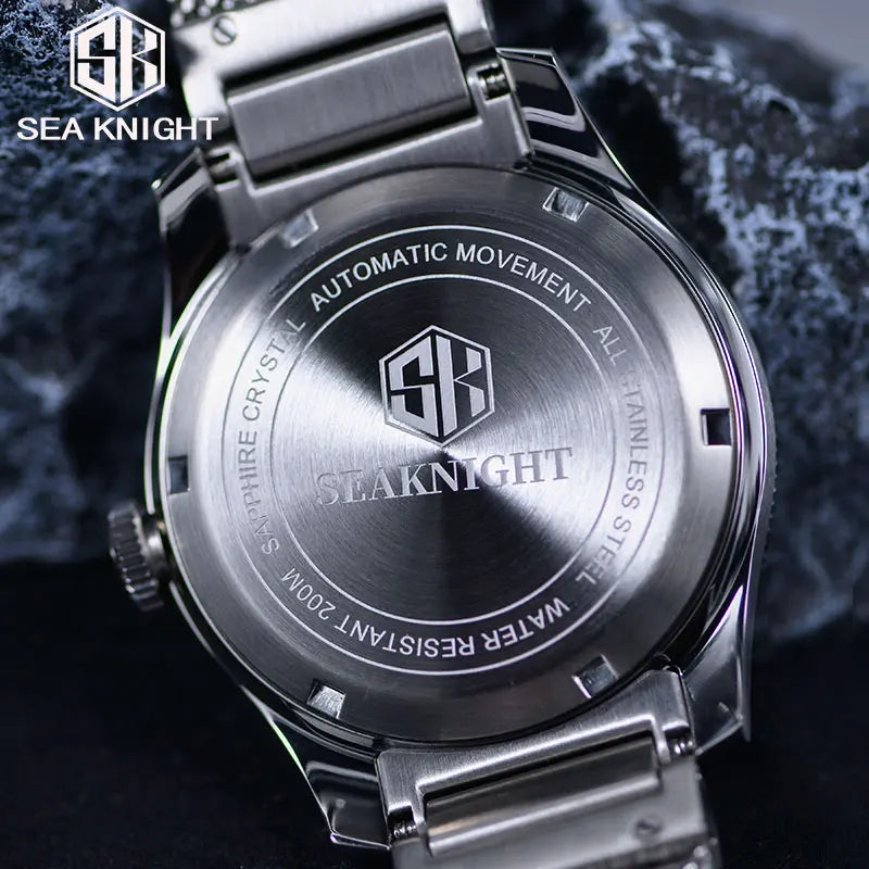 Reloj de Buceo SEA KNIGHT Mecánico Automático NH35A, Zafiro, 200M