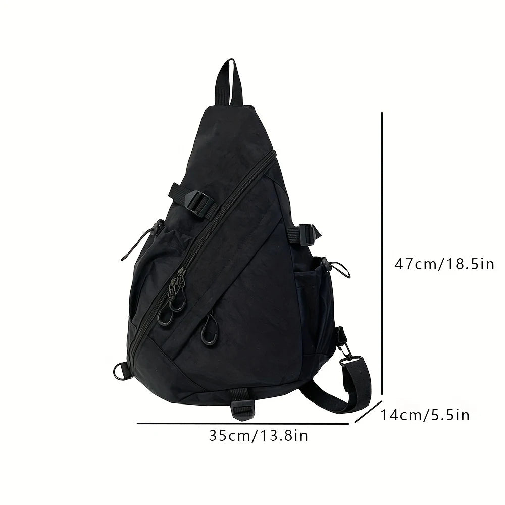 Bolso de pecho de gran capacidad, bolso de hombro deportivo, bolso de ciclismo, bolso de trabajo, nuevo bolso cruzado funcional y versátil