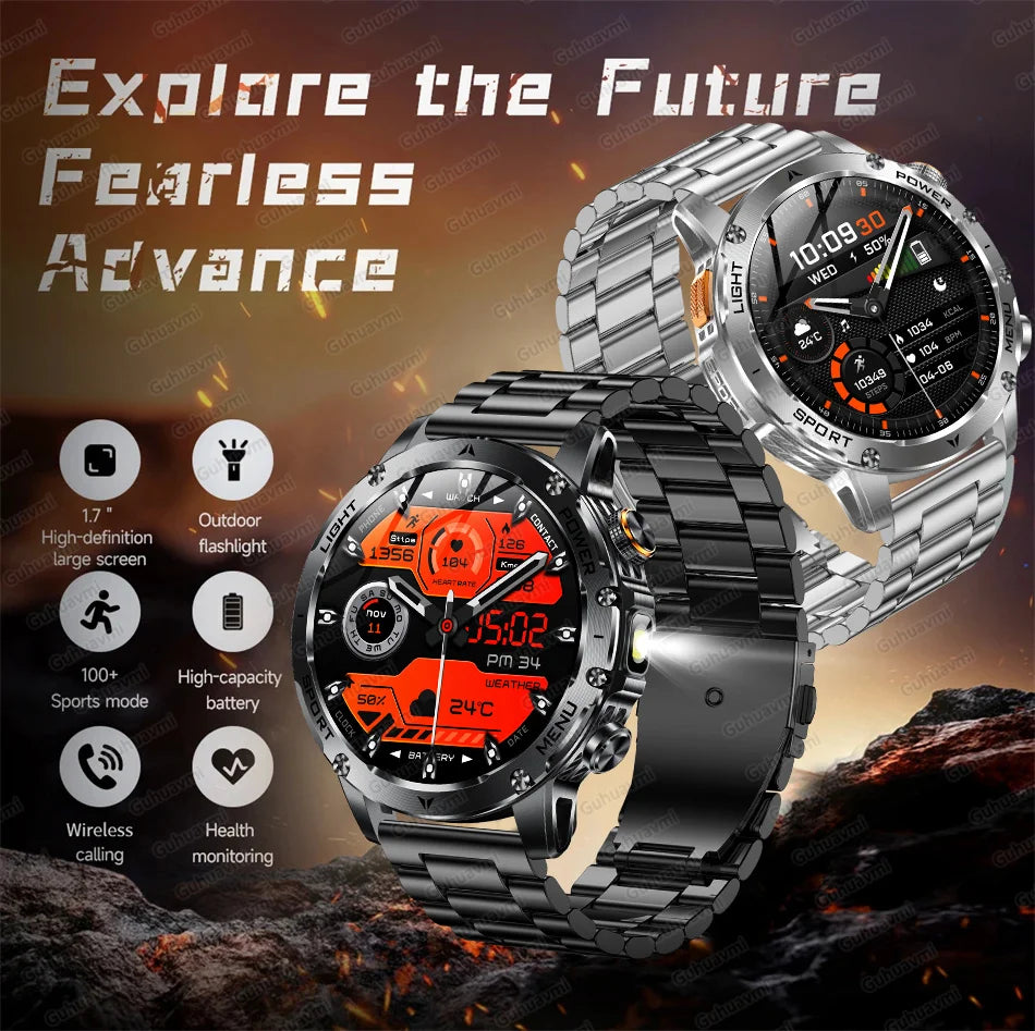 T-REX3 Reloj Inteligente Militar 10ATM Linterna