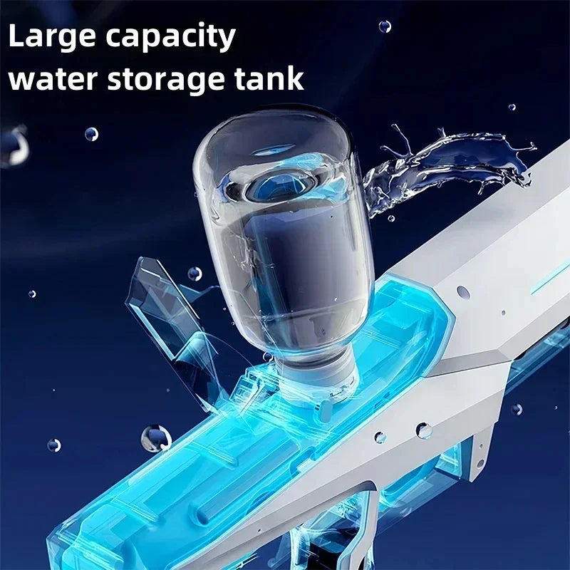 Pistolas de Agua Eléctricas Totalmente Automáticas para Adultos, Potentes, de Gran Capacidad, Juguete de Verano para Juegos al Aire Libre