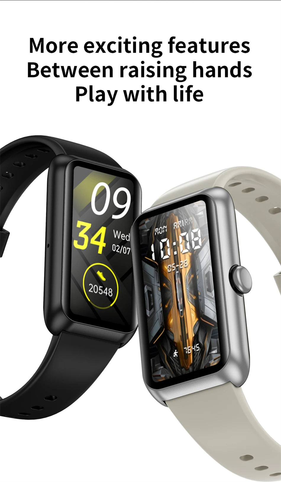 Smartwatch LIGE con pantalla táctil 1.47 pulgadas y 100+ modos deportivos