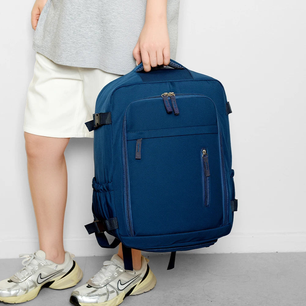 Mochila de Cabina 180° para Viajes y Negocios con Compartimento para Zapatos