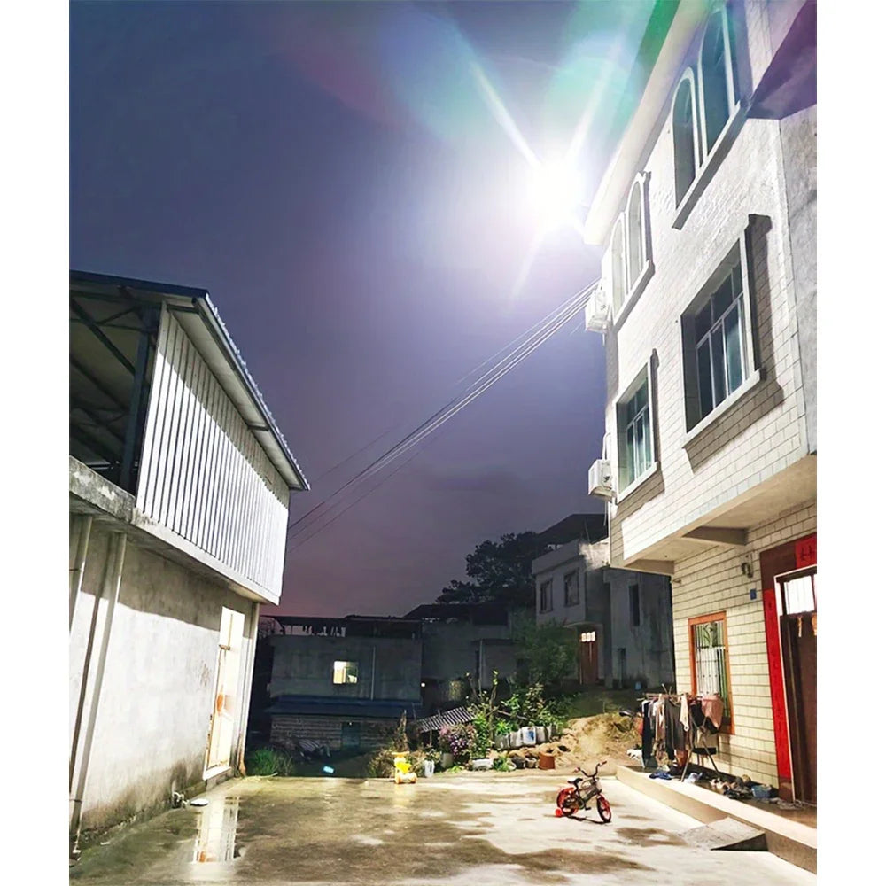 Lámpara Solar LED Exterior Súper Brillante con Sensor de Movimiento IP67