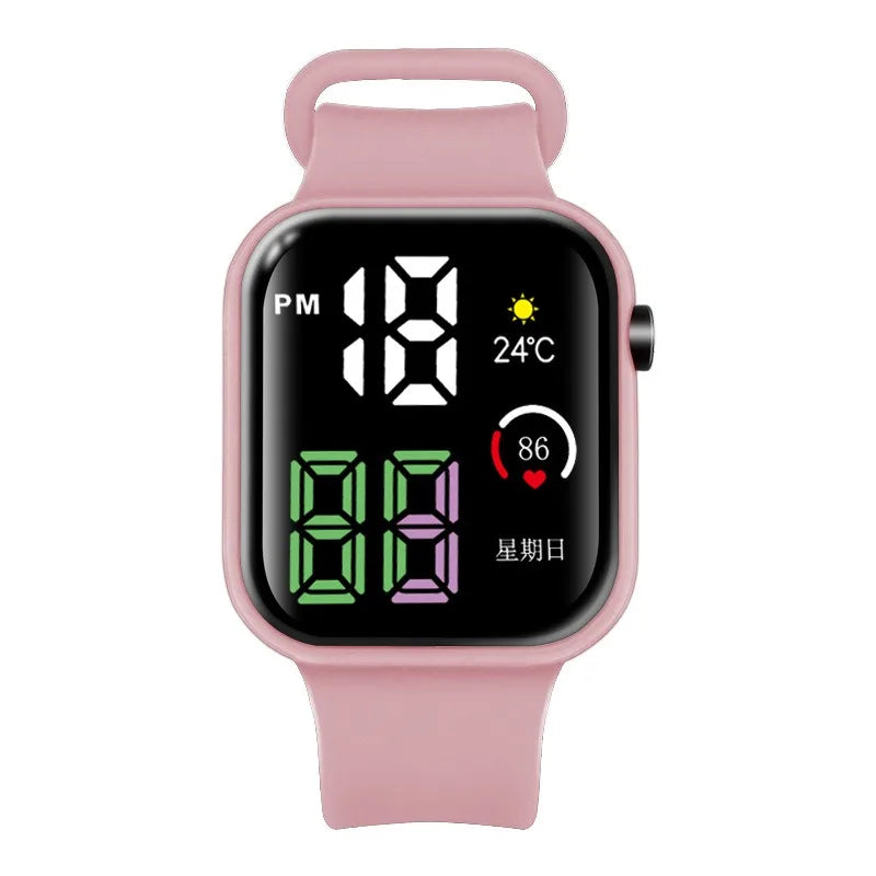 Reloj Deportivo Digital LED Luminoso para Niños