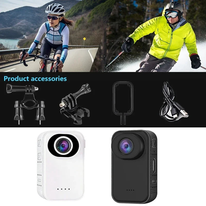 Cámara de Video Portátil 2K HD Lenovo para Ciclismo y Montañismo