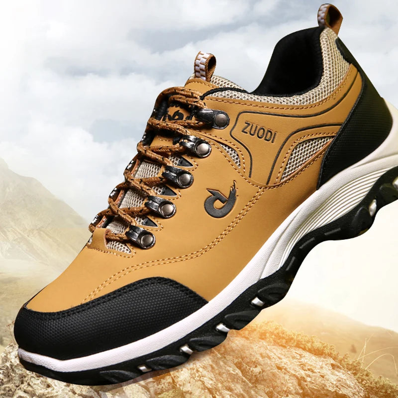 Zapatos informales de cuero para hombre, zapatillas deportivas para correr, Tenis ligeros para caminar, Otoño e Invierno