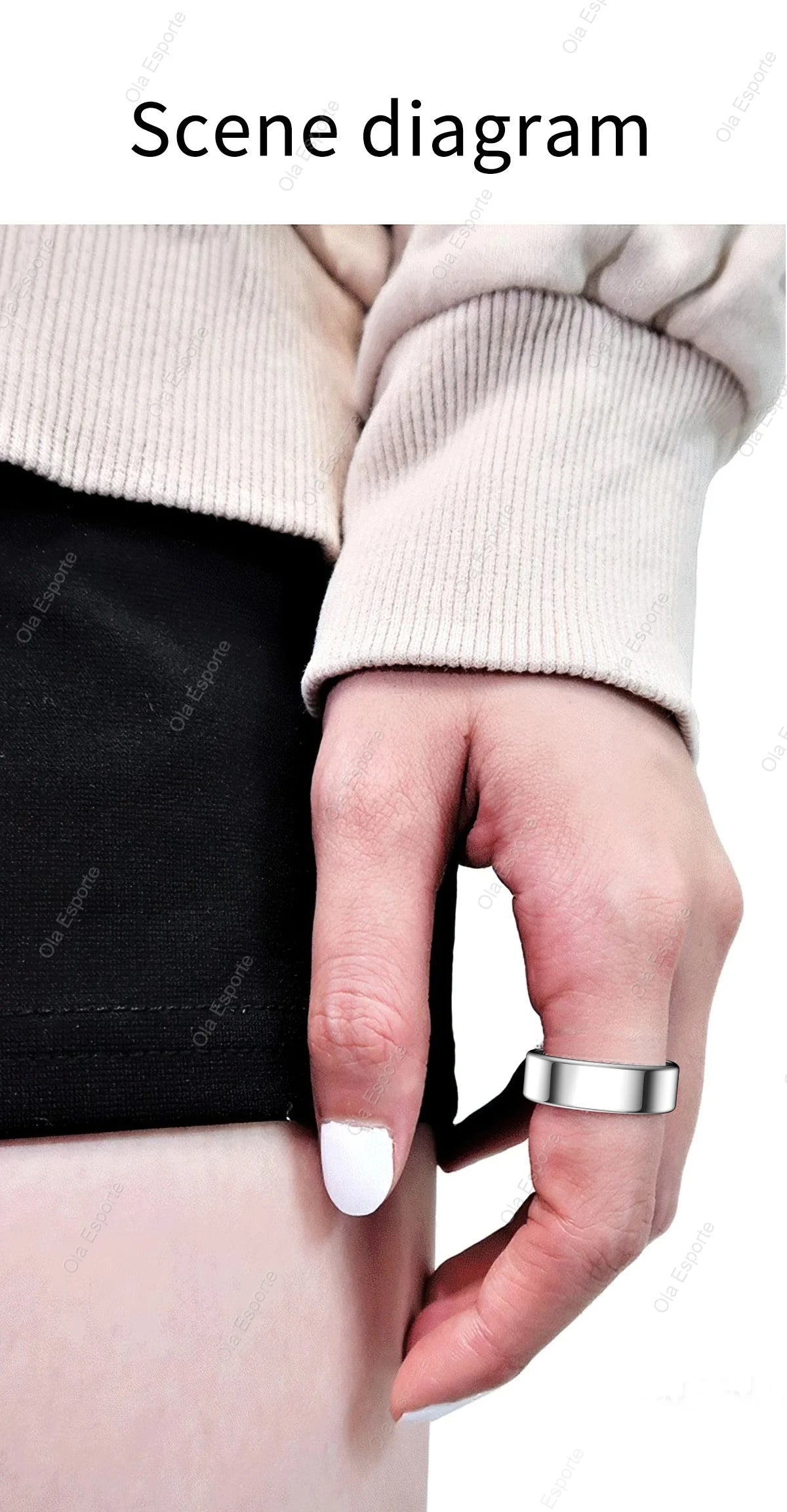Anillo Inteligente Monitor de Salud Multideporte
