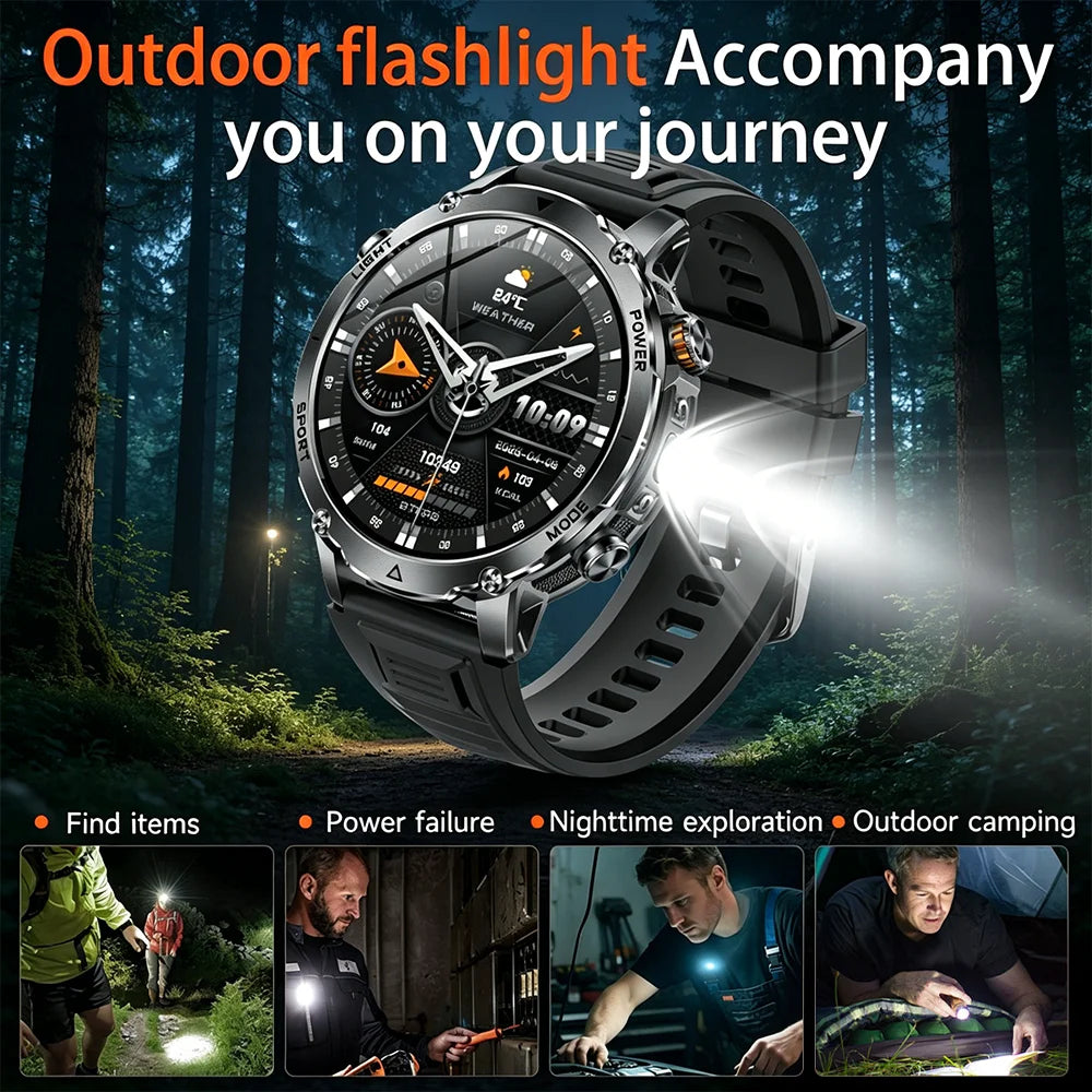 Reloj Inteligente Deportivo Militar 1400mAh