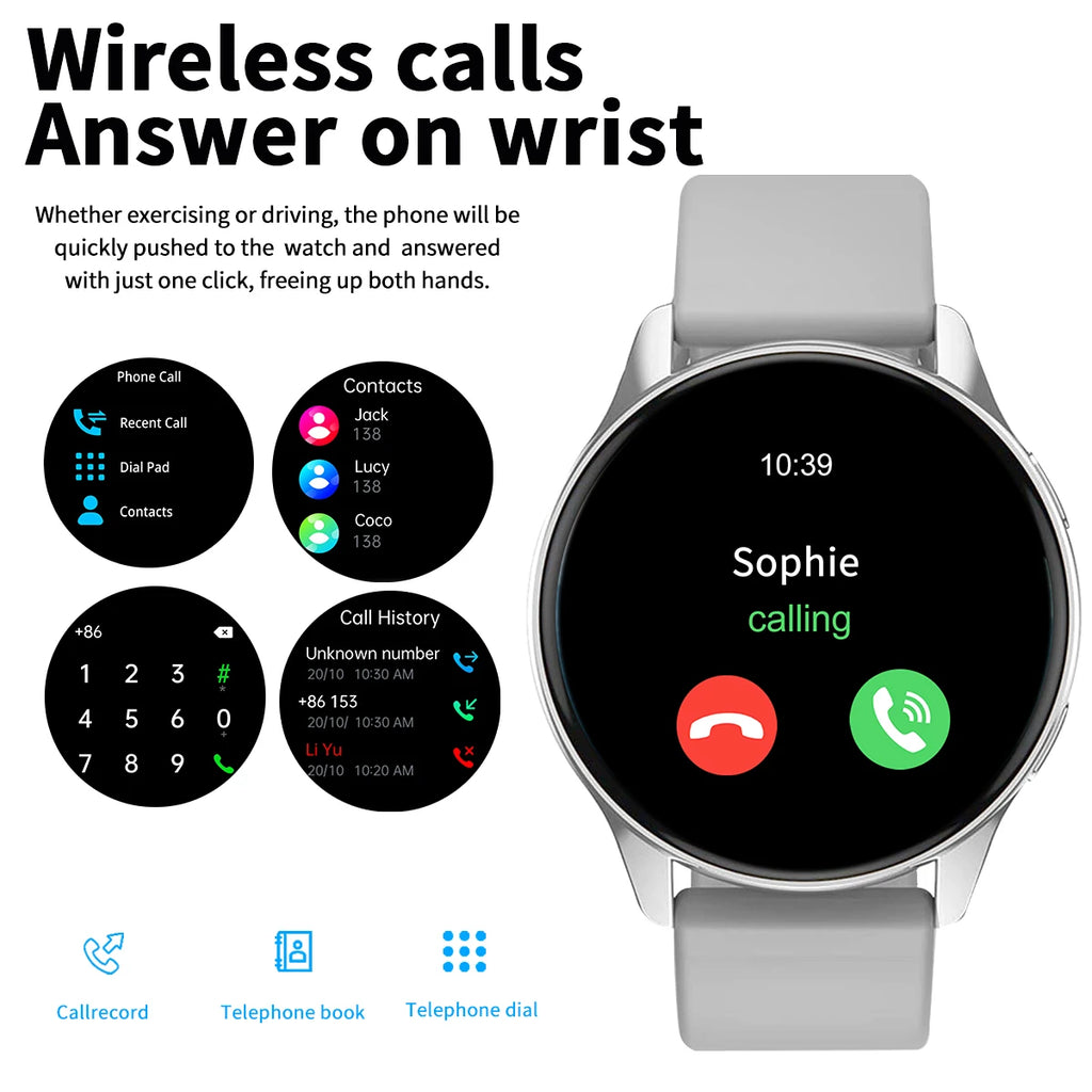 Reloj Inteligente T2 Pro con Llamadas, Modos Deportivos y Fondo Personalizable
