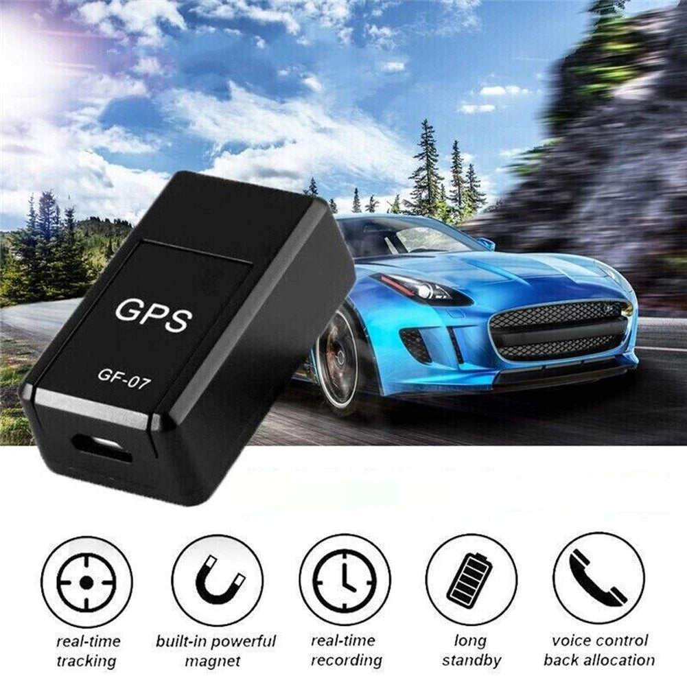 Minirastreador GPS para coche, localizador antirrobo en tiempo Real, localizador de mascotas, posicionador de mensajes SIM, 1-5 piezas, GF-07