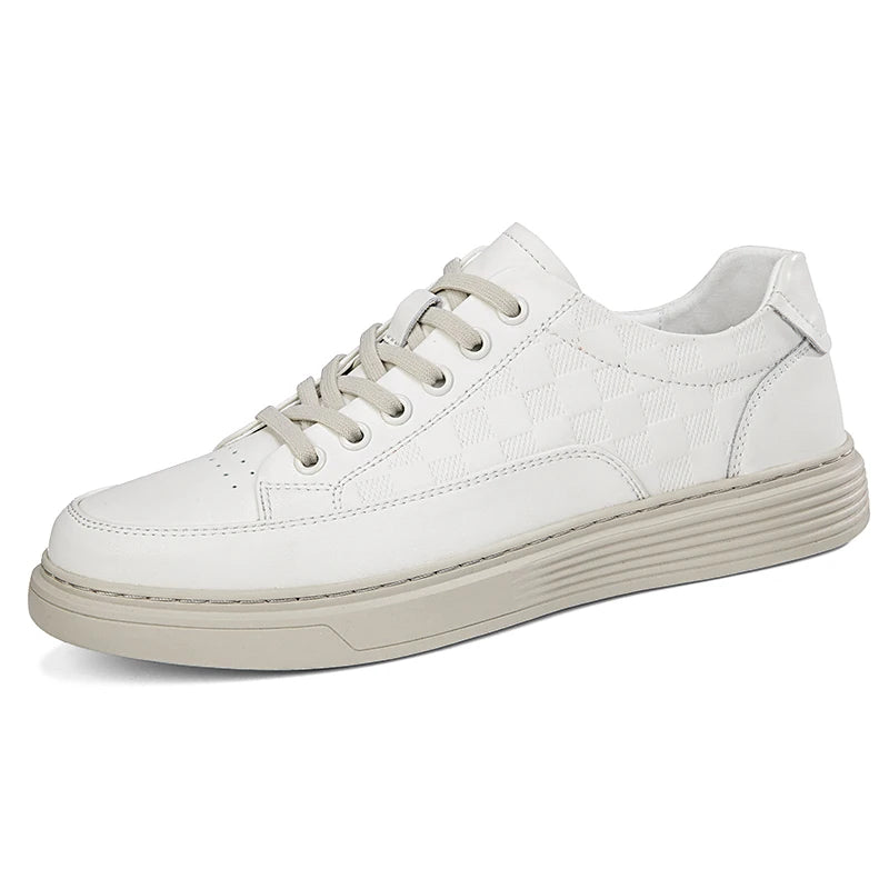 Zapatos Casuales de Cuero Genuino para Hombre - Suela Gruesa