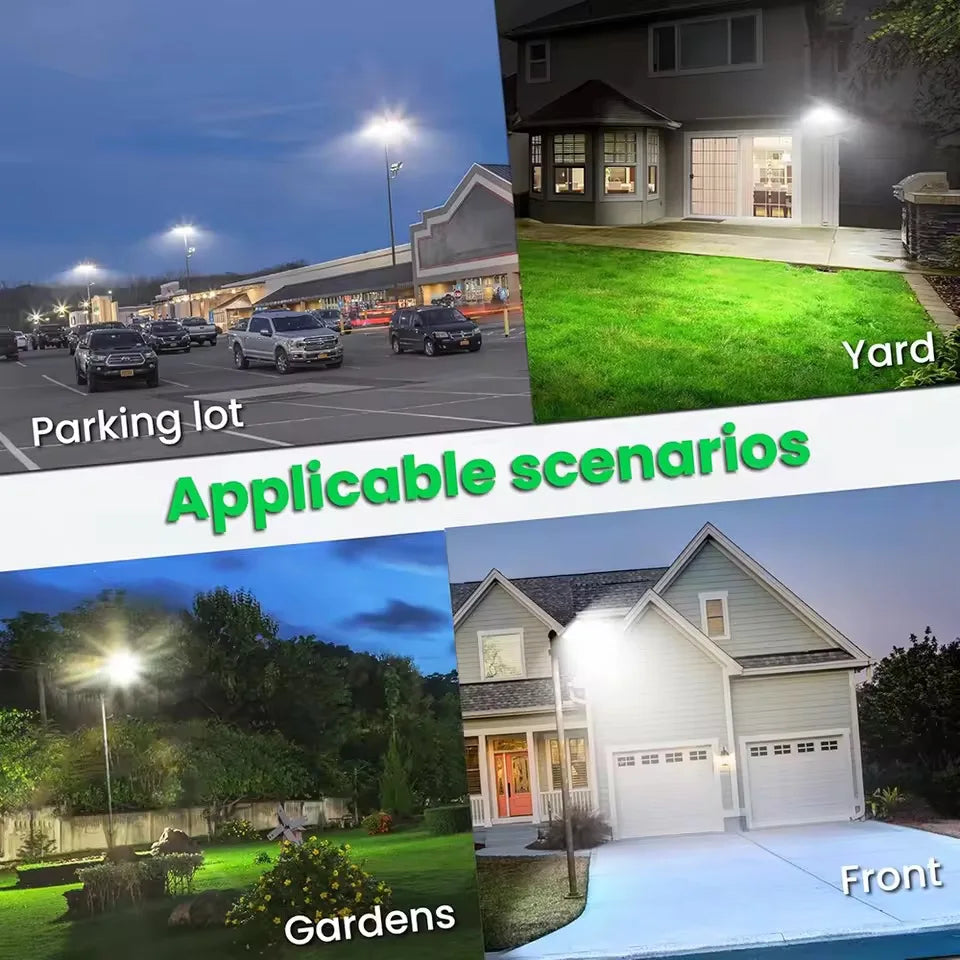 Lámpara Solar LED para Jardín con Sensor de Movimiento IP65