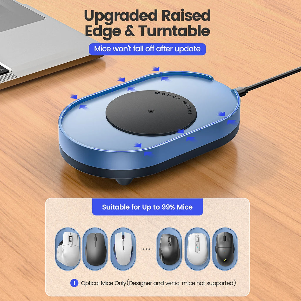 Movimiento automático antisueño del ratón Virtual para evitar la pantalla de bloqueo de la computadora con interruptor de encendido/apagado Jiggler de ratón indetectable