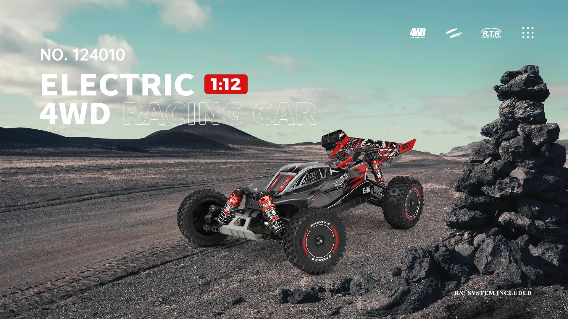 WLtoys 1/12 Autos RC 124008 124010 2.4G de Alta Velocidad   Coche de carreras teledirigido sin escobillas 4WD 60km/h, juguete para niños y adultos, regalo