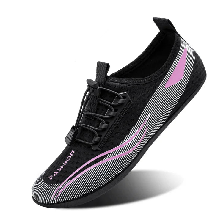 Zapatos acuáticos ligeros a la moda para hombre, zapatos de playa transpirables para mujer, zapatos de Yoga Unisex antideslizantes flexibles, zapatillas de agua de secado rápido