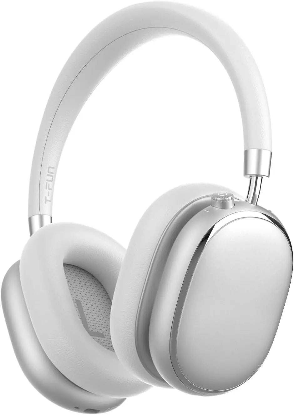 Auriculares híbridos con cancelación activa de ruido con perilla de control 65H de reproducción auriculares sobre la oreja inalámbricos Bluetooth 6,0 Audio de alta resolución