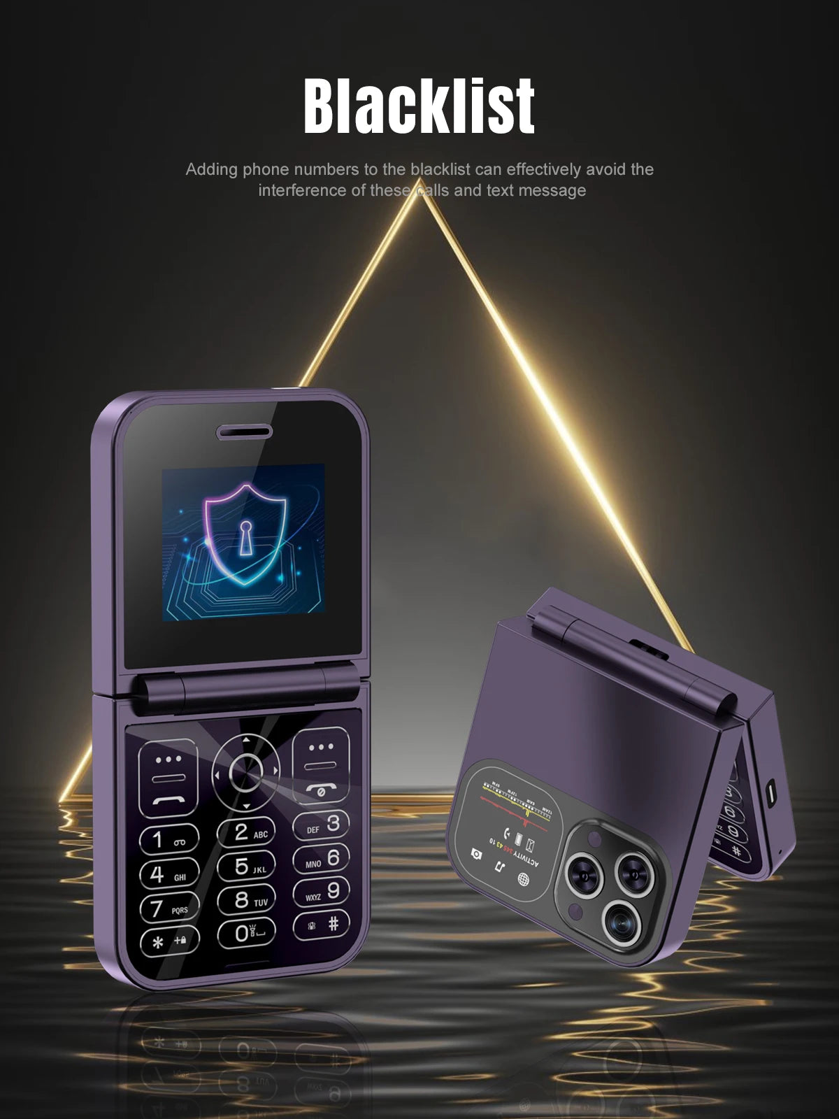 SERVO F15 Mini teléfono móvil pequeño con tapa 2 SIM en espera velocidad Dial linterna de voz mágica grabación de llamadas 2G GSM lindo teléfono móvil plegable