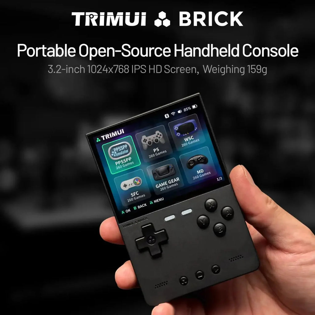 Consola de Juegos Retro Portátil con Pantalla IPS, Sistema Linux, Batería 3000mAh