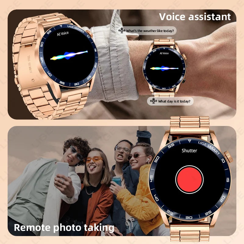 LIGE Reloj Inteligente HD 1.38 Bluetooth