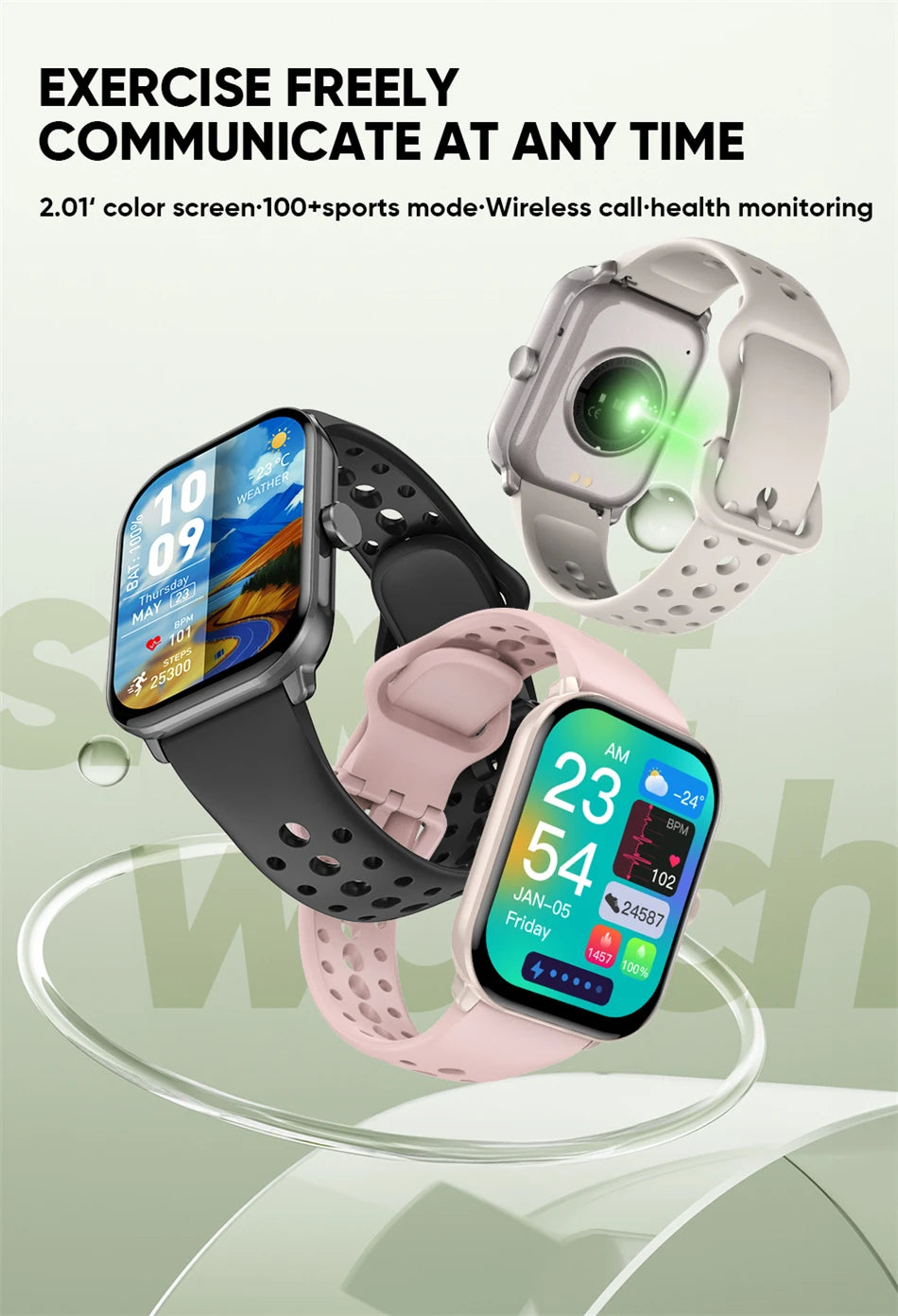 Reloj Inteligente Serie 5 Global con AMOLED, GPS y Llamadas Bluetooth