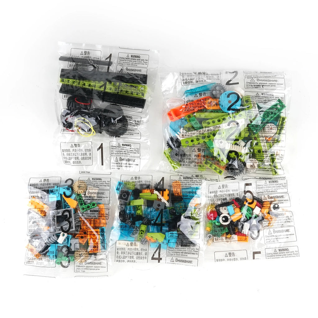 Juego de bloques de construcción robóticos de 280 Uds., juguete educativo de construcción STEM con caja organizadora y ladrillos manuales, regalo para niños