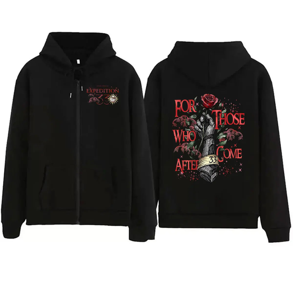 Sudadera Clair Obscur Expedition 33 con Cremallera, Vintage, Unisex