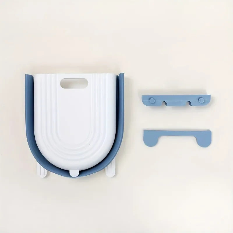 Cubo de basura colgante plegable para cocina, mueble de baño para el hogar, cubo de basura montado en la pared, accesorios de cocina