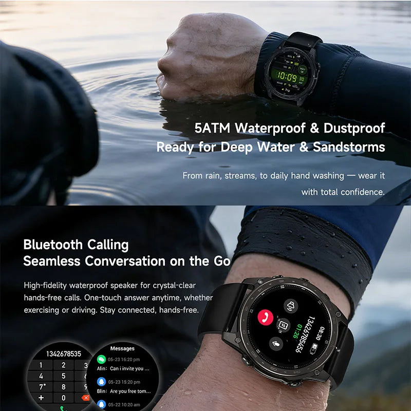 T8 Pro Reloj Inteligente AMOLED Brújula Altímetro