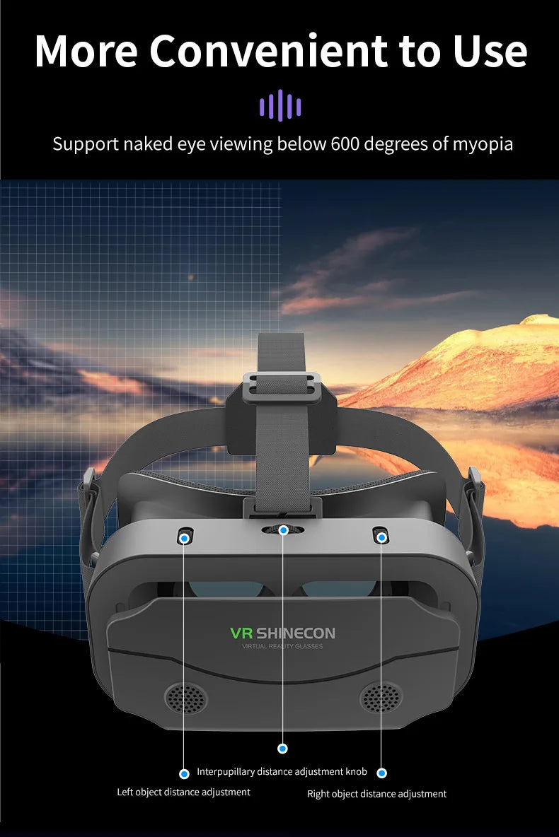 Gafas de realidad Virtual VR, auriculares, dispositivos Viar, lentes 3D, gafas inteligentes para teléfonos inteligentes, teléfono móvil, accesorio de juego