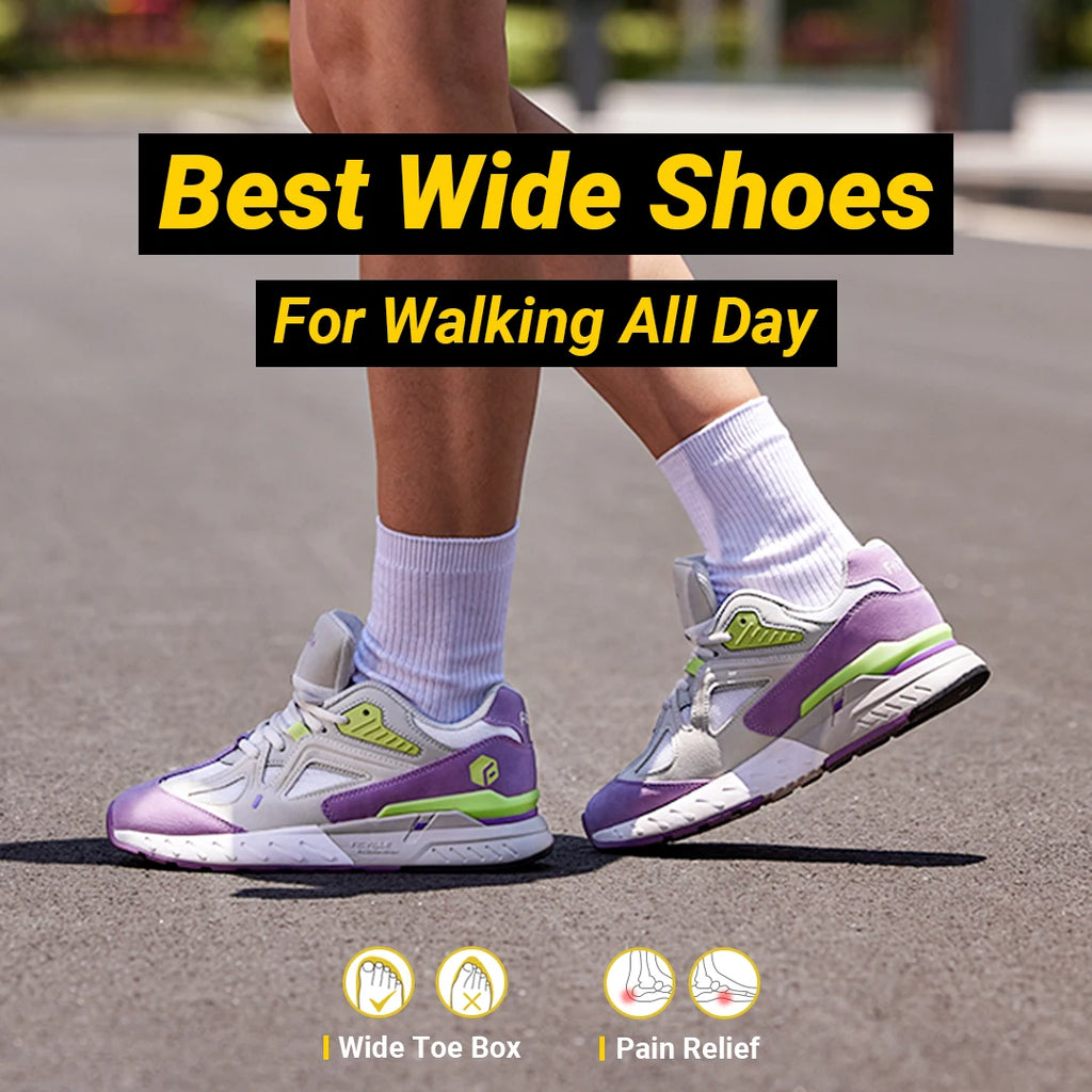 Zapatillas Anchas para Mujer - Soporte para Pie Plano y Fascitis