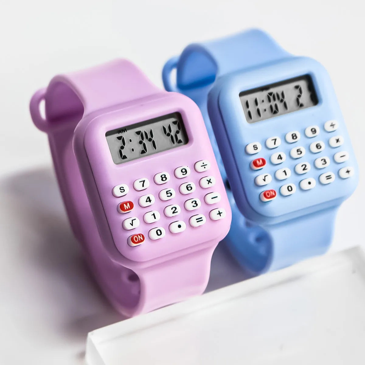Reloj con calculadora creativa, reloj Digital LED de dibujos animados para niños, reloj electrónico deportivo de moda para niños y niñas, reloj de regalo para estudiantes